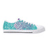 Axikronz 8T7 Canvas Low Top – Turquoise Mix Script | Hip - Hop Streetwear Shoes - Stykonz Graffiti Streetwear